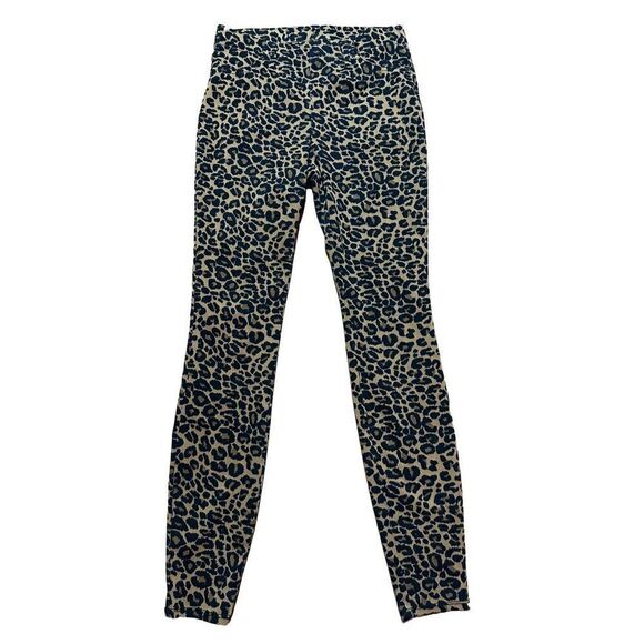 Time & Tru womens leopard print pants sz 4-6 - Picture 1 of 6